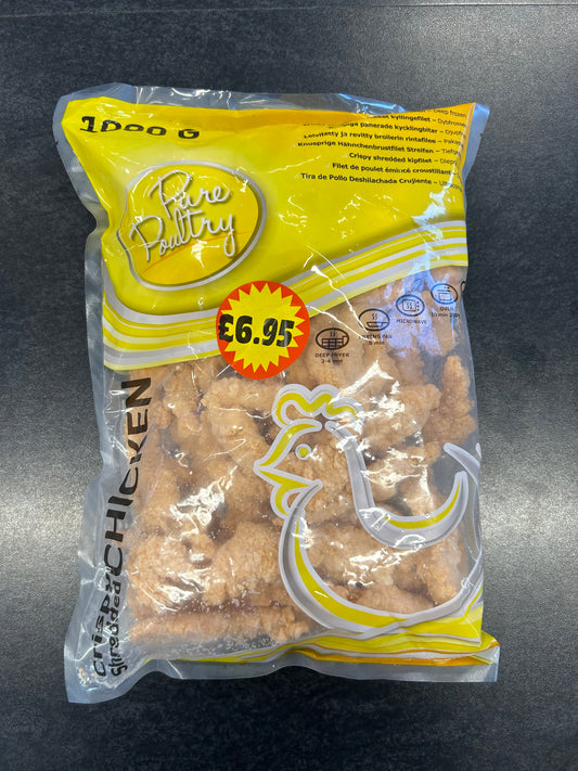 Pure Poultry Plain Crispy Shred 1kg