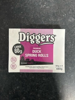 Diggers Duck Spring Rolls